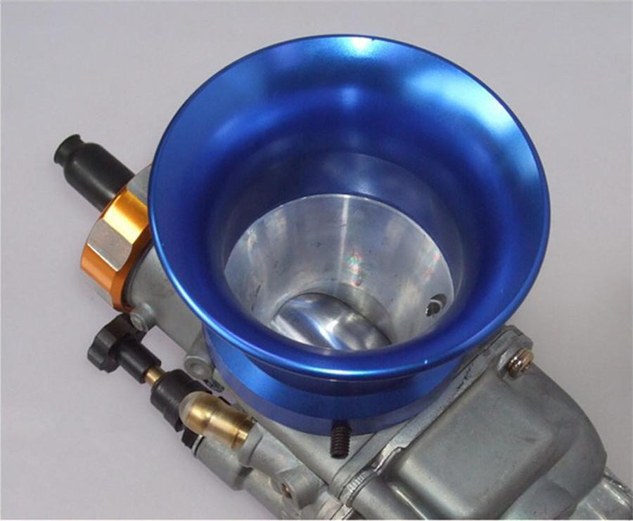 Aluminium Alloy Blue Motorbike Carburetor Interface Air Filter Cup Wind Cup 50mm