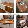 55cm Vinyl Waterproof Wood Grain 3D Stickers for Wardrobe Cupboard Table Closet Furniture PVC Self Adhesive Wallpaper Home Decor