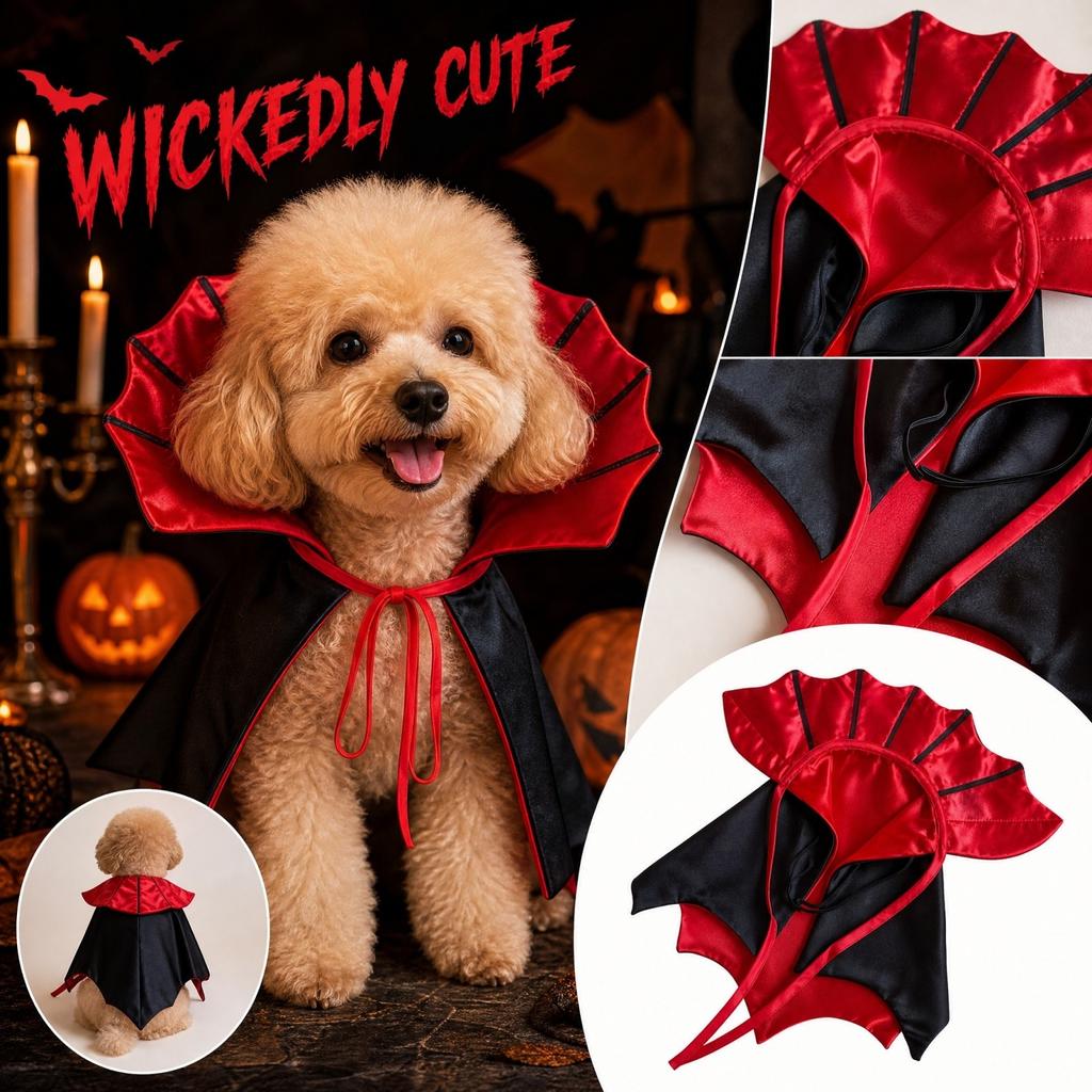 Pet Halloween Funny Cloak Costume for Cats and Dogs