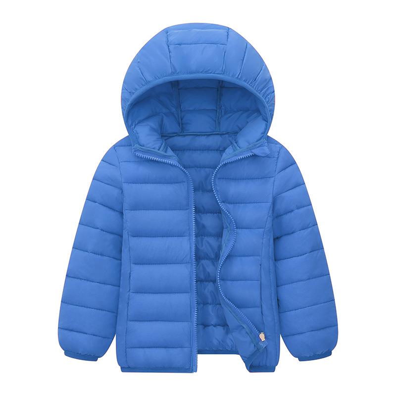 Kids Boy Lightweight Down Jacket Autumn Winter Coats Children Girl Warm Hooded Outerwear Teen Students Cotton Clothes