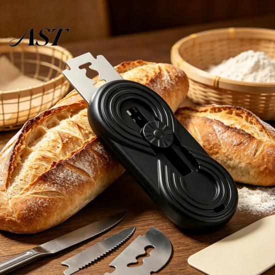 Baking Accessories for Bread Sourdough Scoring Tool, Ergonomic Handle And Magnetic Storage Design, Crust Pattern Tool Stainless Steel Blade