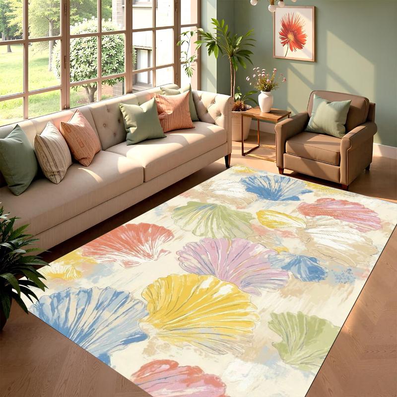 Rainbow Stars Rug Carpet Non-Slip Mat for Living Room Bedroom Children's Room Multicolor Star Soft Floor Mat Home Rugs & Carpets