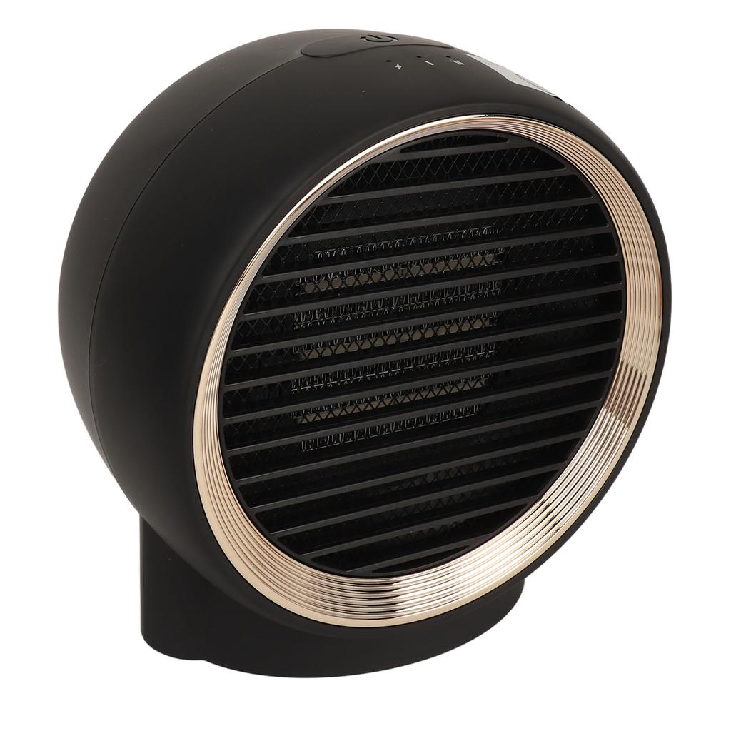 Mini Space Heater 1000W Round Electric Desktop Heater Quiet Operation for Home Bedroom Office Desk