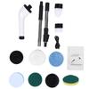 Electric Spin Scrubber, Bathroom Scrubber with 8 Replaceable Brush Heads and Adjustable Extension Handle, Cordless