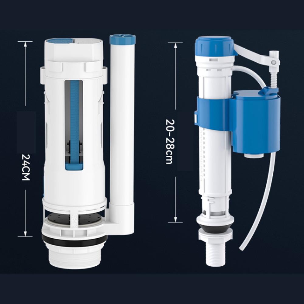 

Бачок для унитаза Двойной смыв Кнопка Сливной механизм для бачка Унитаз Смыв Хром Сливной клапан для унитаза Идеальный клапан для бачка белый
