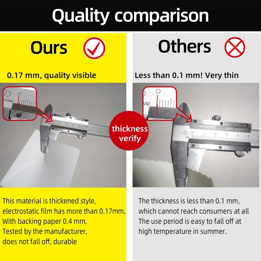 Car Windshield Sticker, Windshield Applicator, Clear Window Cling For Car (10PCS/4"X6")