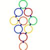 5-20pcs Super Fun Jumping Circle Indoor/Outdoor Game Circular Design Children Balan Agility Training Ground Entertainment Toy
