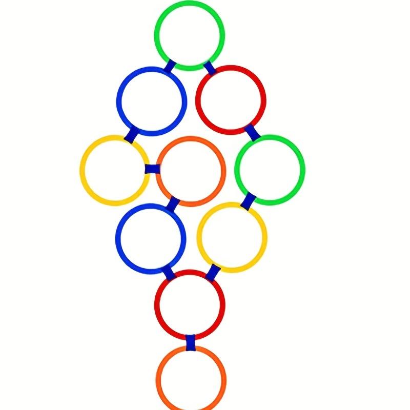 5-20pcs Super Fun Jumping Circle Indoor/Outdoor Game Circular Design Children Balan Agility Training Ground Entertainment Toy