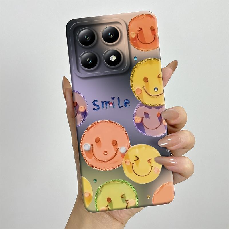 For Xiaomi 14T Pro Phone Case 14Tpro Soft Silicone TPU Sweet Painted Casing Cartoon Printed Shockproof Protective Back Cover