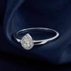 Helene Jewelry Silver 925 Teardrop Cubic Miss Ring (Type B)