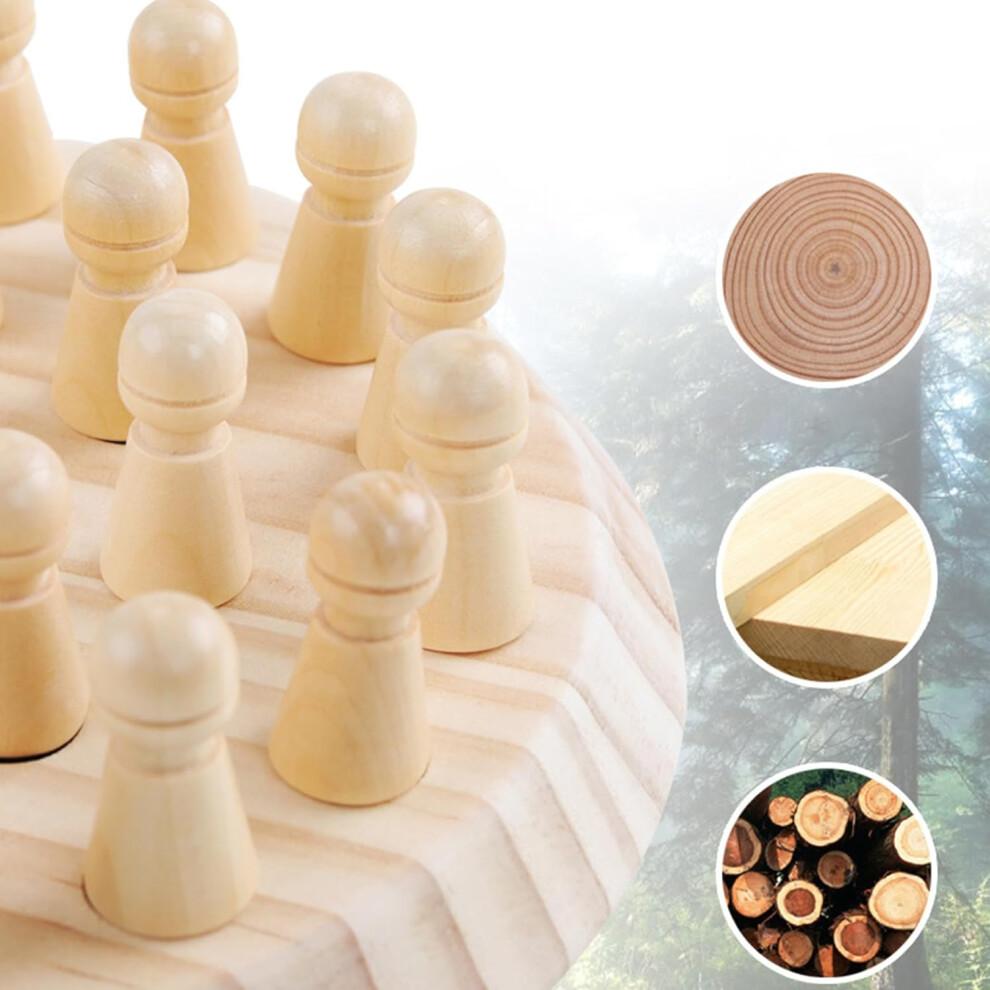 Memory Development Chessboard Game for Toddlers - Wooden Puzzle Learning Toy for Skill Building and Cognitive Training