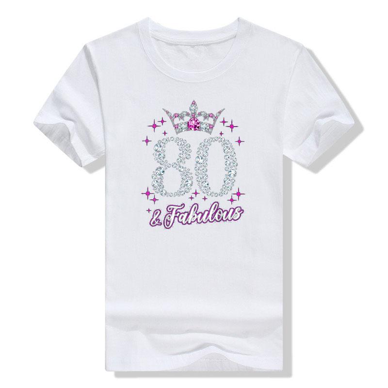 80 Years Old Gifts 80 & Fabulous Since 1942 80th Birthday T-Shirt Grandma Gigi Gifts Grandmother Nana Sayings Quote Tee Tops S