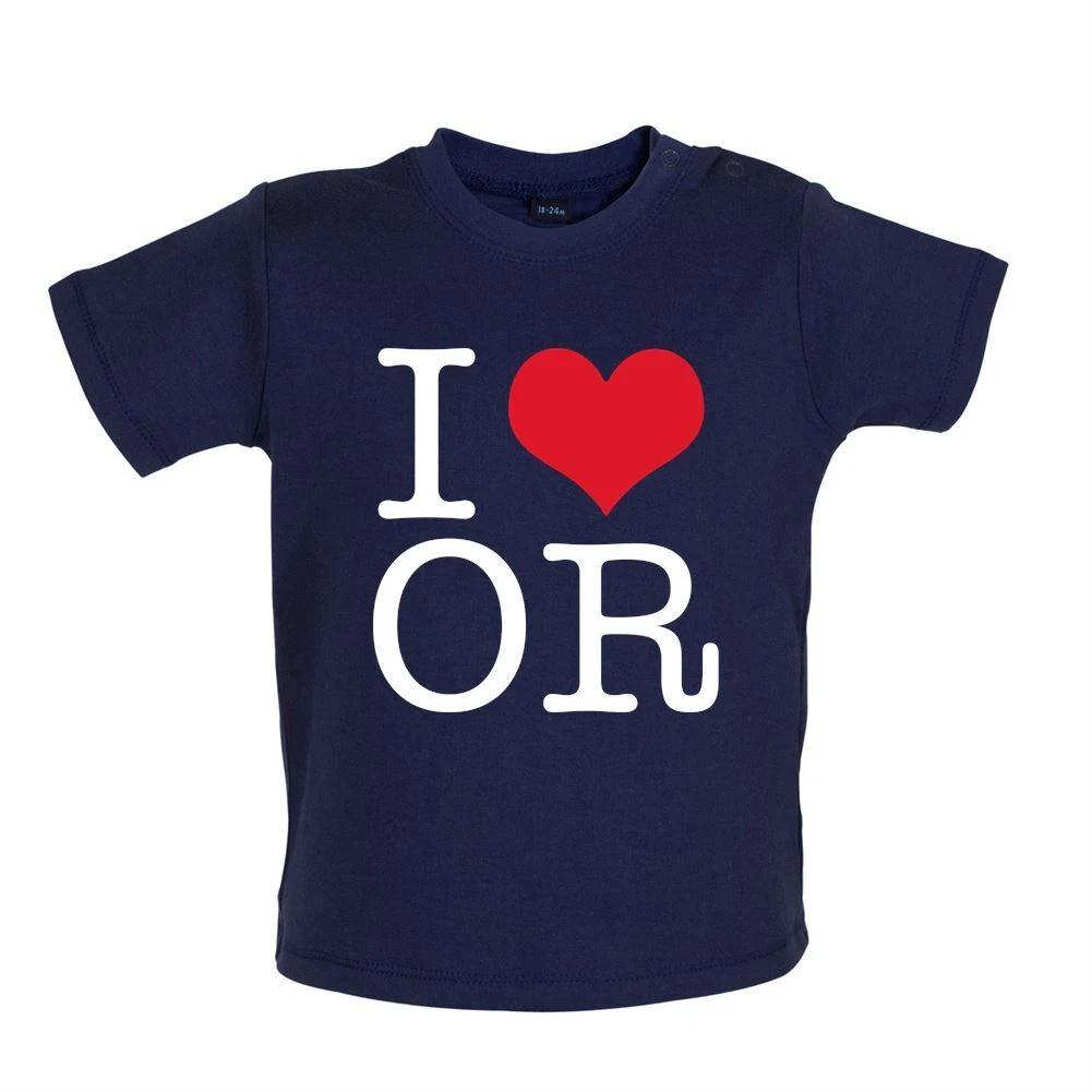 

I Love OR - Baby Kids Boys Girls Unisex T-Shirt / Babygrow - Singer Lyrics Rodrigo Fan Tour 2003 100