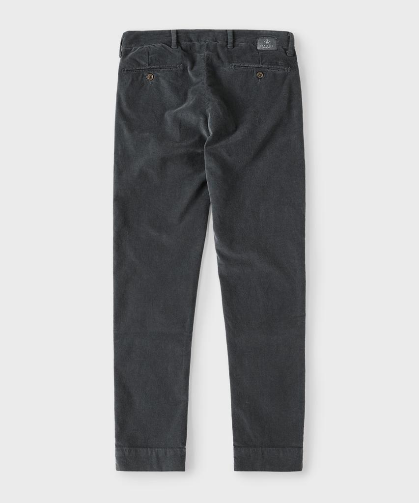 PANICALE Charcoal Brushed Cotton Regular Fit Pants