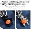 Halloween Keychain Cat Holding Pumpkin Keychain, Metal Car Key Holder Ring Holder, Backpack Handbag Hanging Decorative Accessory Pendant