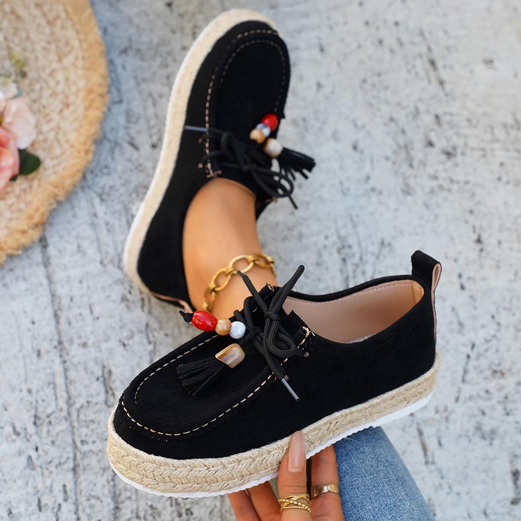 Fashion 2025 Autumn Women Sneakers Slip-On Soft Style Flats Lace Up Casual Comfortable Shoes Anti-slip Outdoor Sneakers Zapatos De Mujer
