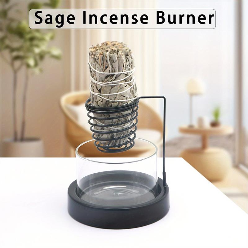 1 STK Salbei Räucherhalter Yoga Räuchergefäß Heimdekoration Glasschale Meditation Raum reinigen Palo Santo Halter Zen-Raum