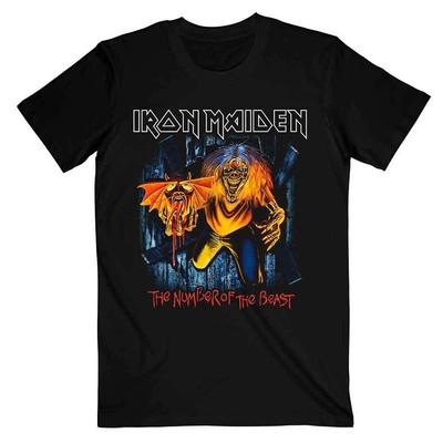 Iron Maiden Unisex T-Shirt: Zahl des Tieres Eddie Panel Burst
