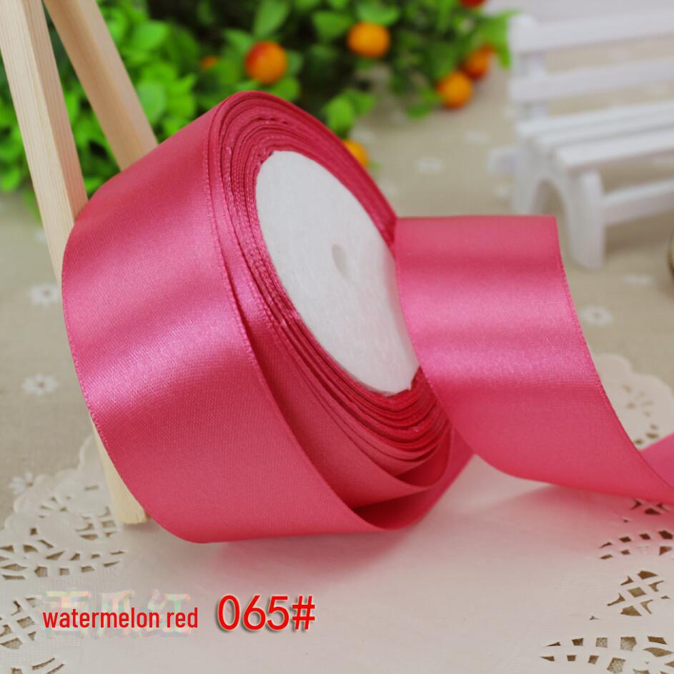 Red Satin Ribbon - 2cm Wide, 22 Meters Long, for Baking and Crafts