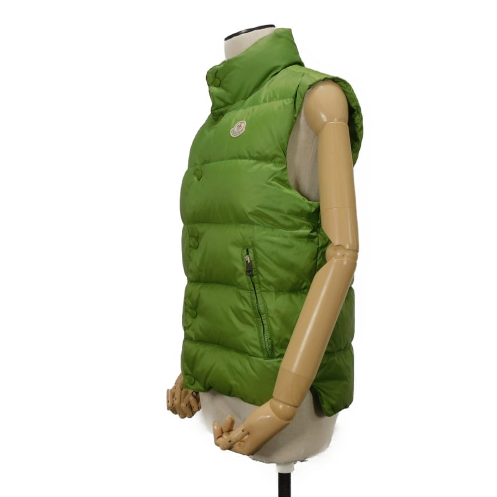 Used 12262 ZEED 43330 50 68959 7865 0 Logo Patch Gilet Button Zipper Pepper Japan Nylon Lat Green Men's from Japan