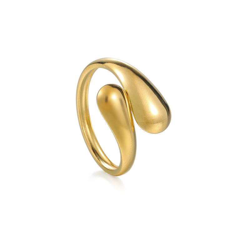 Chic and Fresh Geometric Waterdrop Jewelry Set for Women - Necklace, Earrings, and Ring - Fashion Accessories for Any Occasion