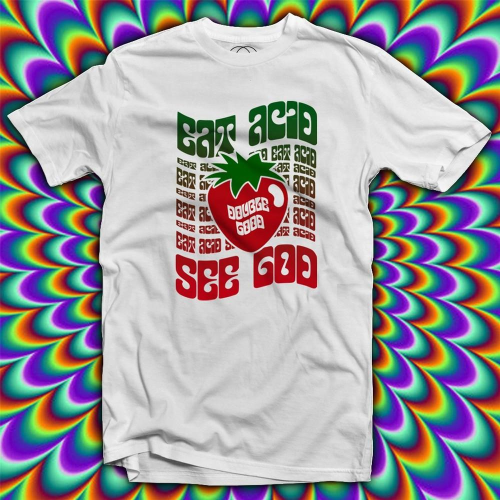 

Eat Acid See God LSD House Music Rave Men s T-Shirt 2XL