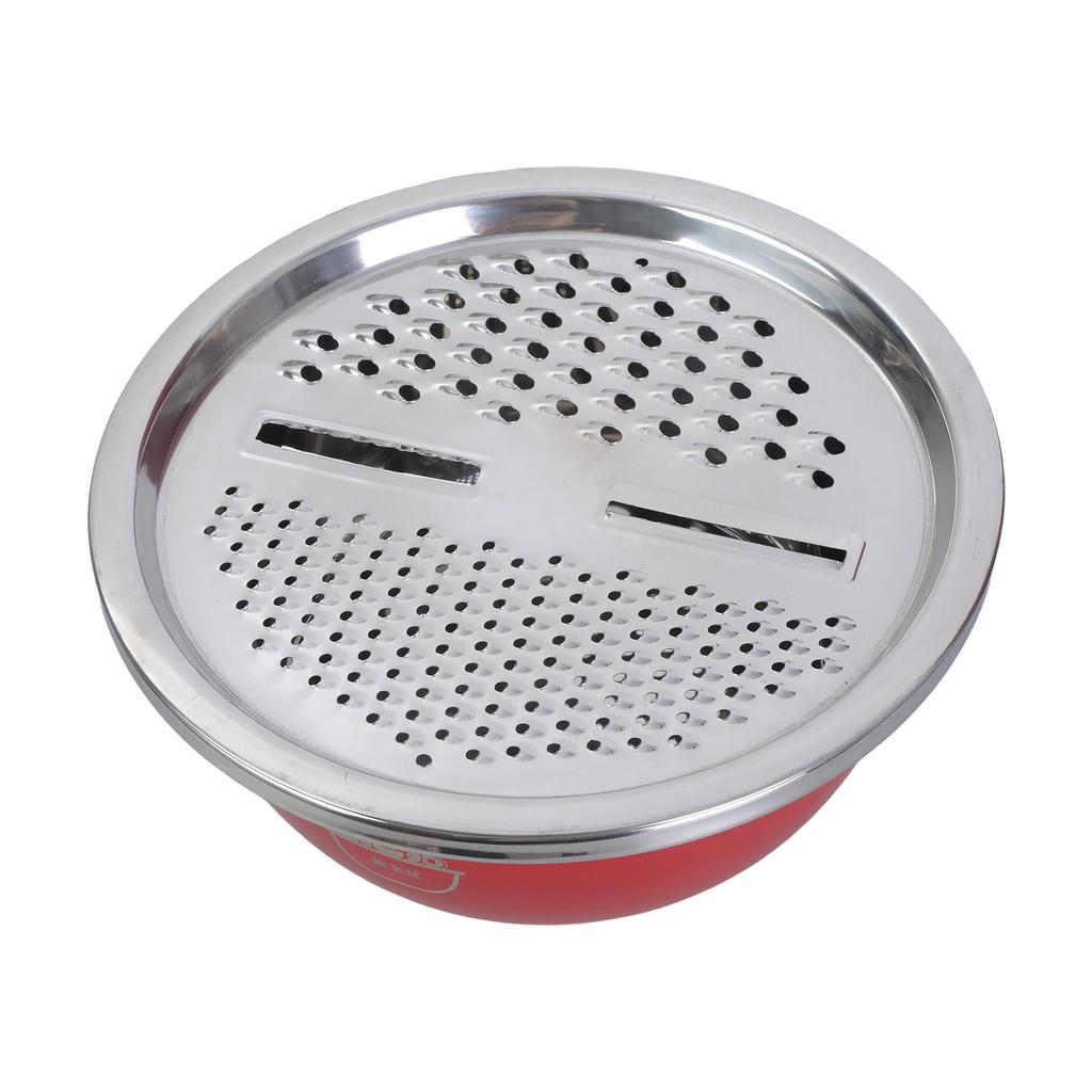 Multifunctional Stainless Steel Basin With Thickening Design Food Drainage Bowl with Lid For Efficient Kitchen Use