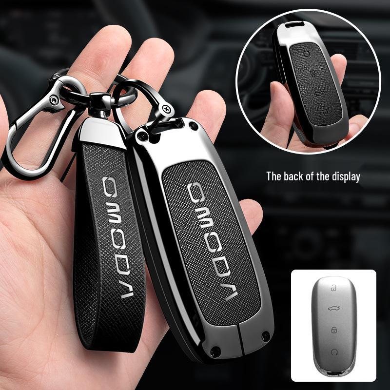 OMODA 5 High-End Key Case - Fashionable Buckle Shell Car Accessory for Men and Women (2023)