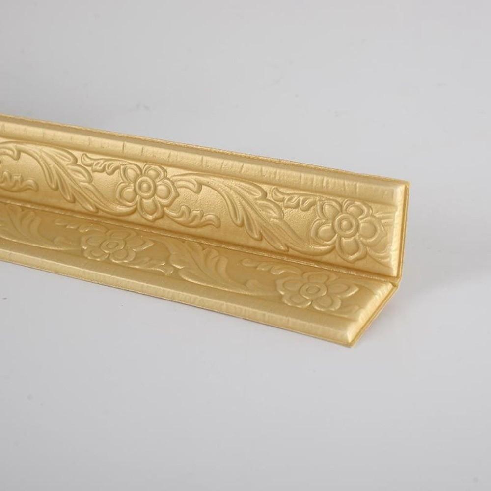 Self-adhesive Baseboard Embossed Wall Waist Line Wall Sticker Corner Wallpaper Edge Strip Stickers