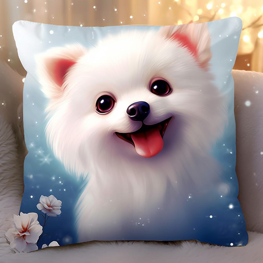 Cute Cat Pillow Pillow Sofa Cushion Bedside Cushion Office Waist Support Back Cushion Waist Car Cushion Cover