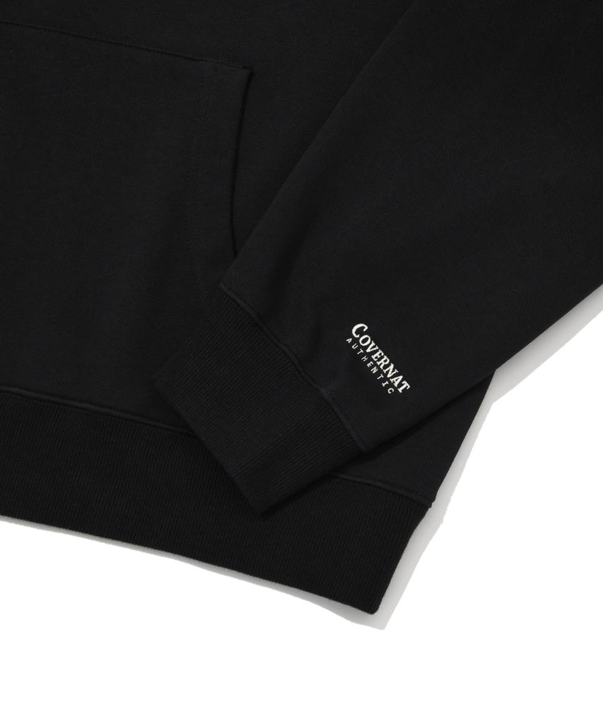 COVERNAT Arch Logo Half Zip Sweatshirt Black