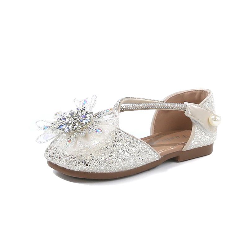 Mädchen Halbsandalen Süße Spitzenschleifen Kinder Flache Schuhe Tanzaufführung 2025 Sommer Neu Kinder Prinzessin Kleiderschuhe Weiche Sohle