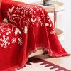  Christmas-Themed Sofa Cover All-Season Universal Full Cover Sofa Cover Red Festive Multifunctional Sofa Towel Cushion Cloth