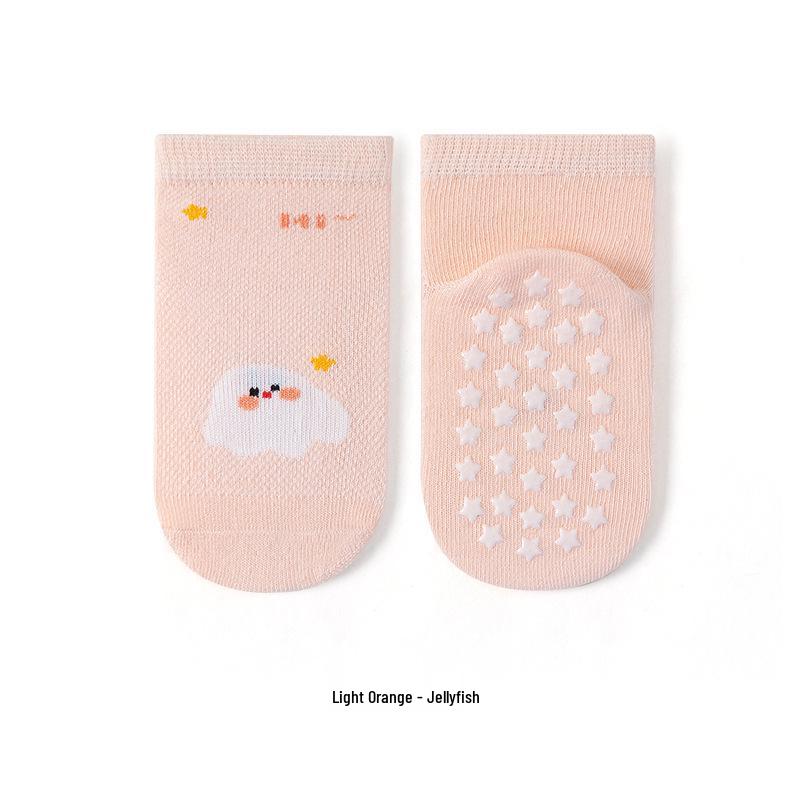 Breathable Non-Slip Baby Floor Socks for Spring/Summer - Infant Indoor Walking Cold Protection
