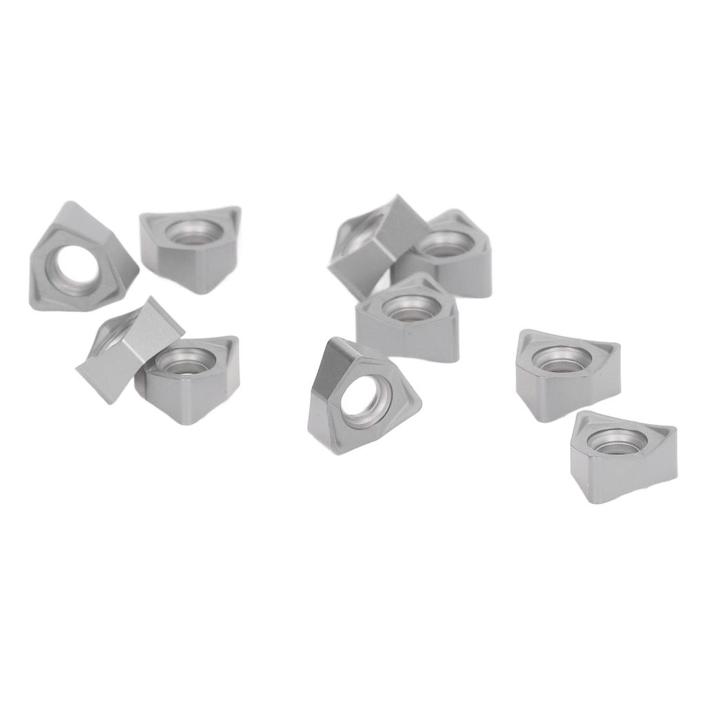 10Pcs Carbide Turning Inserts Indexable Coated for Wood Milling CNC Lathe Tools RWNMU040308ERR