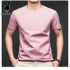 PLAYBOY Herren-T-Shirt mit kurzen Ärmeln aus Seidenmischung und Eis seide