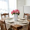 Tall Flower Bucket Modern Plastic Vase Elegant Square Bucket for Cut Flowers Floral Arrangement Home Wedding Party Table Centerpiece