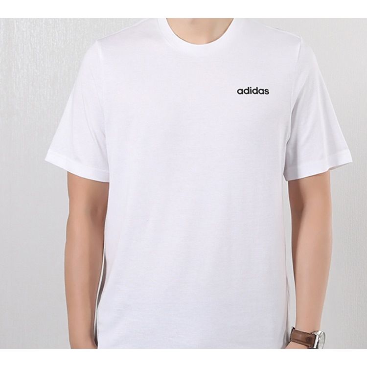 Adidas Essential Plain Tee Men Tops White DQ3089