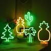 LED Table Lamp Vibrant Neon Lights Battery/USB Power Supply Bedroom Birthday Wedding Christmas Party Decoration Gifts for Boys