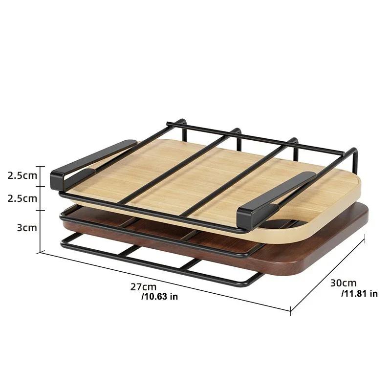 Kitchen Non-punching Multi-functional Pot Lid Cutting Board Placement Storage Rack Cabinet Hanging Cabinet Lower Hanger Wok ring