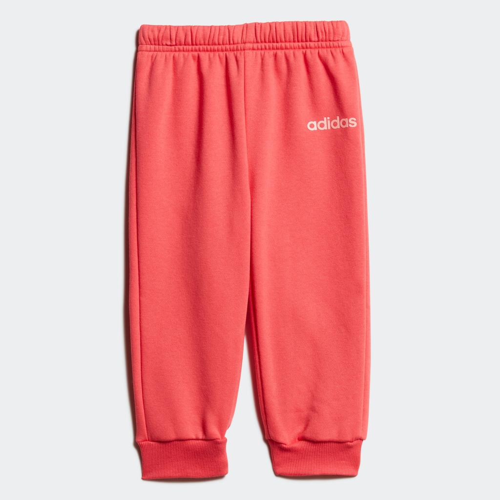 adidas Thermoleinen Bequemes Sweatshirt Einfache Vielseitige Hose Freizeit Sportbekleidung Rosa Säugling Und Kleinkind FM6574