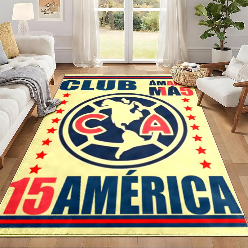 Club America Carpet Door Mat for Living Room or Bedroom Protective Mat Under Chair Office Decoration Christmas Gift Birthday Present