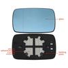 1X Replacement For BMW E46 Mirror Left Right Side Car Glass Heated Rearview Mirror Glass 51168250437 51168250438 Car Accessories