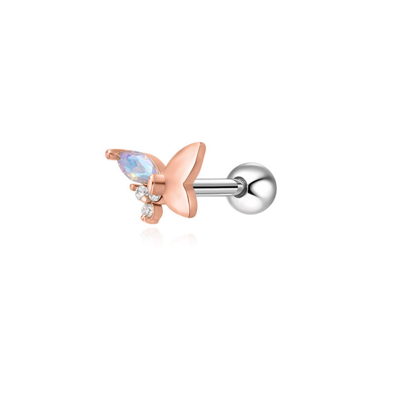 

Butterfly Cubic Surgical Piercing rose gold