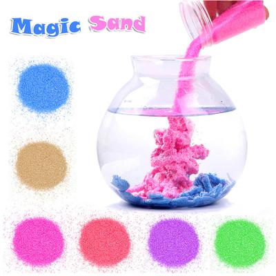 50G Kinder Nicht Nass Magischer Sand für Kinderspielzeug Bunter Mars Weltraumsand Magischer Sand Schleim Indoor Spielen Pädagogisches Lustiges Spielzeug für Kinder Kindergeschenke