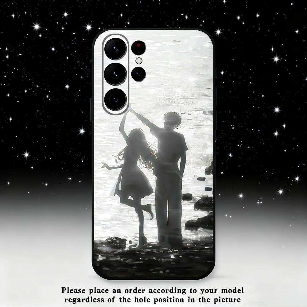 Kimi Ni Todoke Sawako Phone Case For Samsung S25,S24 Ultra,S20,S30 plus,S22 plus,S23,S30 Ultra 5G Silicone Black Shell