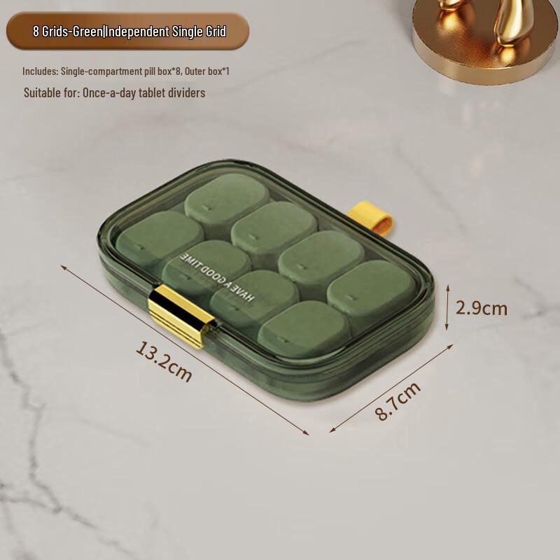 Kappabear Portable Daily Pill Organizer