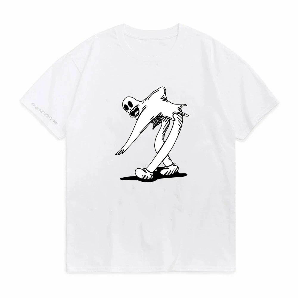 GhosteUnisexe Print T-shirt Unisex Women Cotton Fashion Hip Hop Metal Rock T Shirt Gothic Oversized T-shirts Streetwear Pop Y2k Tops