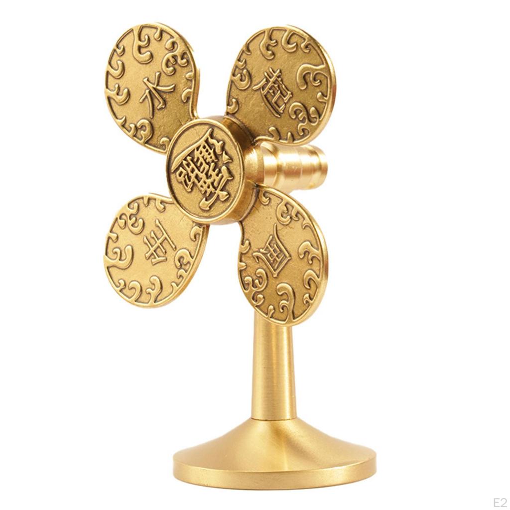 Funny Financial Ornaments Feng Shui Decoration Resin Statue Gift Good Luck Windmill