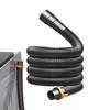 RV Water Hose Camping Water Hose Trailer Waste Pipe Expandable Sealing Waste Water Hose for Lawn Marine Camping Travel Trailer